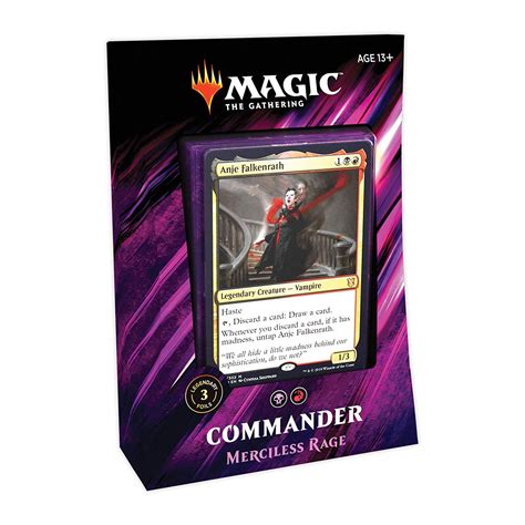 1 The primary commander is Anje Falkenrath, and the secondary commanders are Chainer, Nightmare Adept and Greven, Predator Captain. . Merciless rage decklist